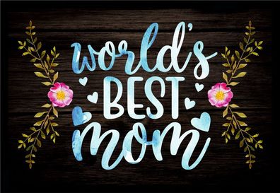 Fußmatte Schmutzfangmatte world&acute; BEST mom Herzen F703 60x40 cm