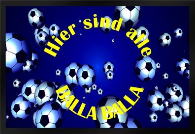 Fußmatte Schmutzfangmatte Hier sind alle Balla Balla F560 75x50 cm