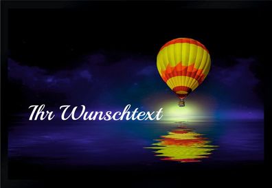 Fußmatte Schmutzfangmatte Wunschtext Ballon personalisiert F085 60x40 cm