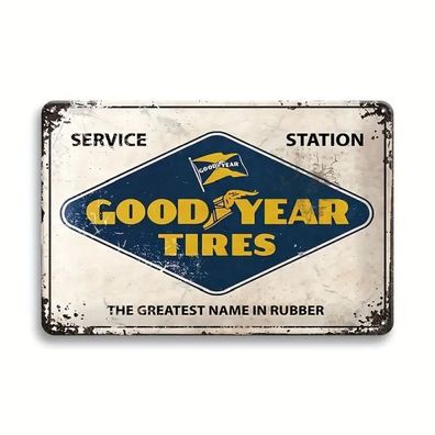 Blechschild Good Year Tires Werbeschild 30x20cm Retro Vintage TE575