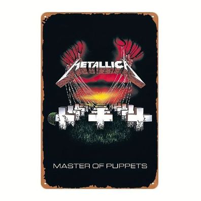 Blechschild Metallica Nostalgie Vintage Retro Metallschild 30x20cm TEL2381