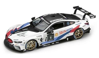 BMW Miniatur Motorsport Modell M8 GTE 1:18 Carbon-Dach Rennsport-Lackierung