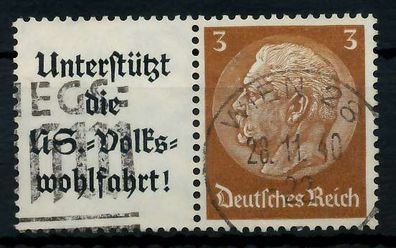 D-REICH Zusammendruck Nr W75 gestempelt WAAGR PAAR X7A650E