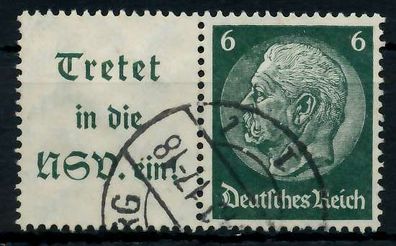 D-REICH Zusammendruck Nr W84 gestempelt WAAGR PAAR X7A65EA