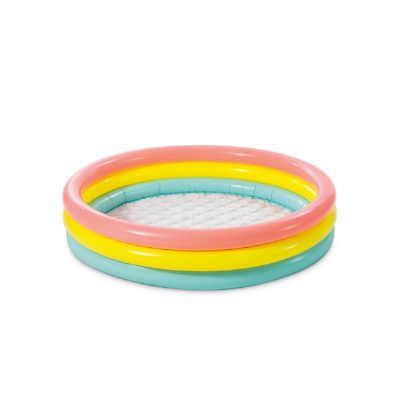 INTEX 57422NP - Planschbecken Sunset Glow Baby Pool, 3-Ring (147x33cm) Babypool