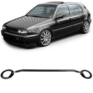 Aluminium Domstrebe Schwarz vorne verstellbar für VW Golf 3 Vento Passat 35i