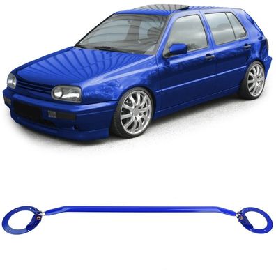 Aluminium Domstrebe verstellbar Blau für Vorne für VW Golf 3 Vento Passat 35i