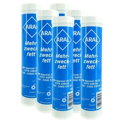 Aral Mehrzweckfett 6x400 Gramm