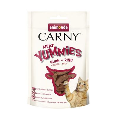 Animonda Snack Carny Meat Yummies Adult Huhn & Rind 10 x 50g