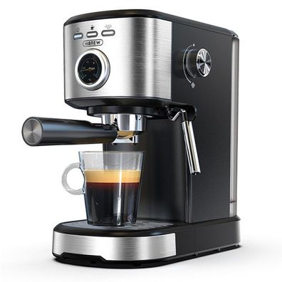 HIBREW H5A Halbautomatische Kaffeemaschine 15 Bar & Smart Brew mit 1,2 l Wassertank