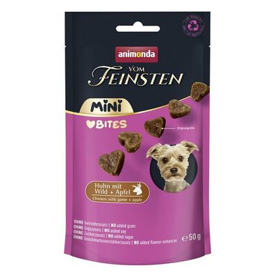 Animonda Snack vom Feinsten Mini Adult Love Bites Huhn mit Wild & Apfel 10 x 50g