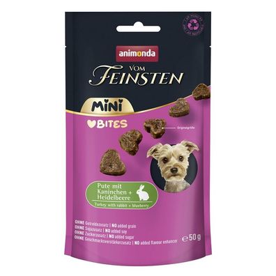 Animonda Snack vom Feinsten Mini Adult Pute mit Kaninchen & Heidelbeere 10 x 50g