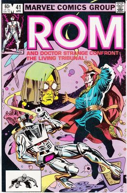 ROM (Spaceknight) # 41 (guest: Dr. Strange) (Sal Buscema) (USA, 1983)