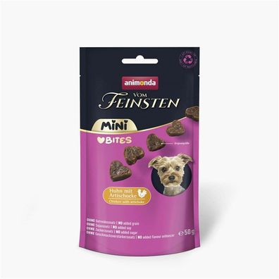 Animonda Snack vom Feinsten Mini Bites mit Huhn & Artischocken 10 x 50g