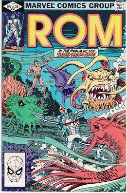 ROM (Spaceknight) # 34 (guest: Sub-Mariner) (Sal Buscema) (USA, 1982)