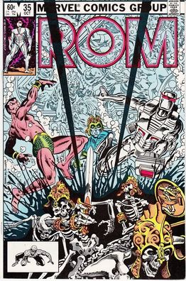 ROM (Spaceknight) # 35 (guest: Sub-Mariner) (Sal Buscema) (USA, 1982)