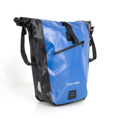Fahrradtasche blau/schwarz Packtasche 25 L Gepäckträgertasche Wasserdicht Schnellv