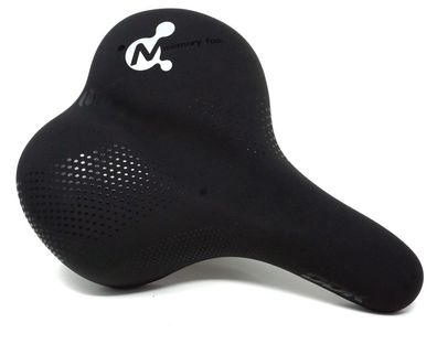 CBK-MS® Trekking Fahrradsattel schwarz Unisex Damen Herren Sattel mit Memory-Schau