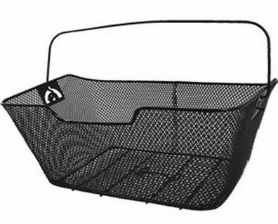 Fahrradkorb feinmaschig schwarz