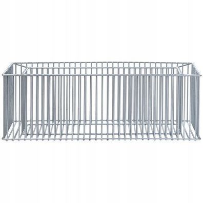 KADAX Gabionen-Pflanzkorb, Gabione, rechteckiger, Garten, Terrasse, 98 x 33 cm