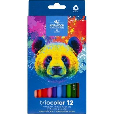 KOH-I-NOOR Dreieckige Buntstifte Triocolor 12 St. Bär