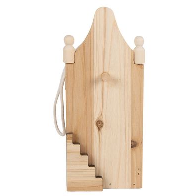 Clayre & Eef Vogelhäuschen 10x11x23 cm Braun Holz (Gr. 10x11x23 cm)