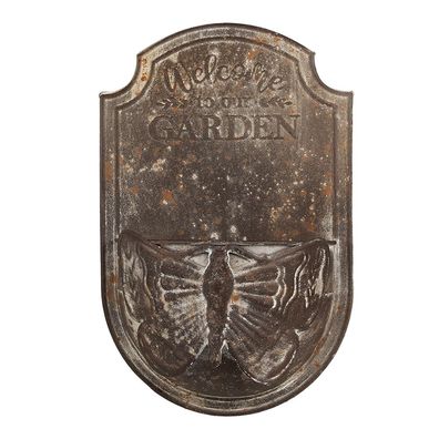 Clayre & Eef Pflanzenhalter 23x10x36 cm Braun Metall (Gr. 23x10x36 cm)