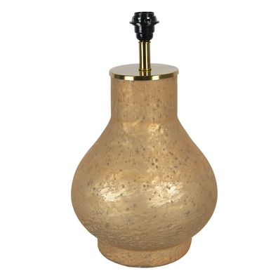 Clayre & Eef Lampenfuß Ø 28x49 cm Kupferfarbig Glas
