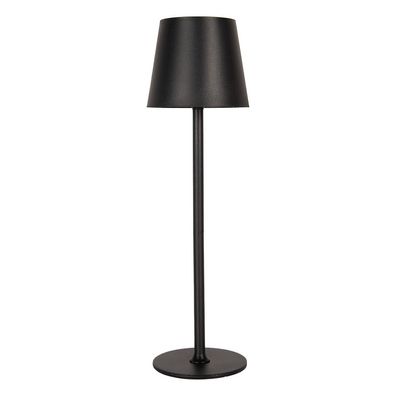 Clayre & Eef Tischlampe Ø 11x36 cm Schwarz Metall
