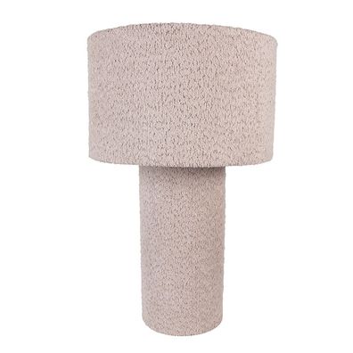 Clayre & Eef Tischlampe Ø 36x57 cm Grau Textil