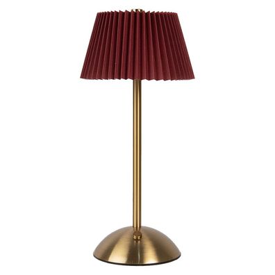 Clayre & Eef Tischlampe 14x31 cm Rot Metall