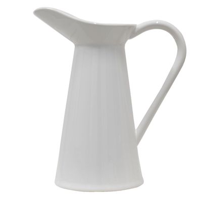 Clayre & Eef Waschkrug 23x13x25 cm Weiß Keramik (Gr. 23x13x25 cm)