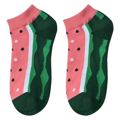 Clayre & Eef Lustige Socken one size Rosa Polyester Wassermelone