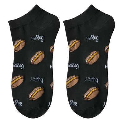 Clayre & Eef Lustige Socken one size Schwarz Polyester