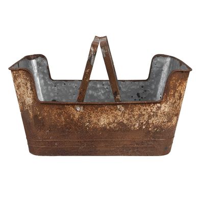 Clayre & Eef Pflanzenhalter 45x28x23 cm Braun Eisen (Gr. 45x28x23 cm)