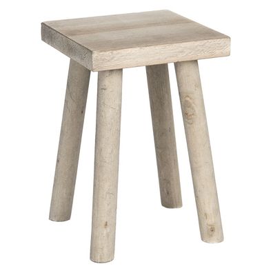 Clayre & Eef Pflanzentischchen 18x18x26 cm Braun Holz (Gr. 18x18x26 cm)