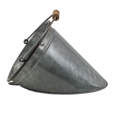 Clayre & Eef Pflanzenhalter 20x17x16 cm Grau Braun Metall (Gr. 20x17x16 cm)