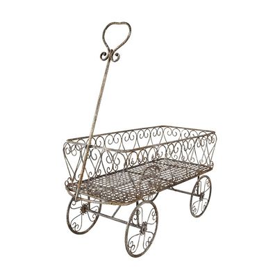 Clayre & Eef Gartendekoration 76x32x88 cm Braun Grau Metall (Gr. 76x32x88 cm)