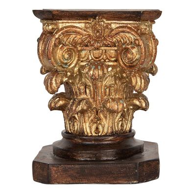 Clayre & Eef Pflanztisch 12x12x16 cm Braun Kunststoff (Gr. 12x12x16 cm)
