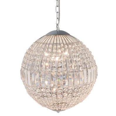 Clayre & Eef Kronleuchter Ø 40x48 cm Silberfarbig Metall
