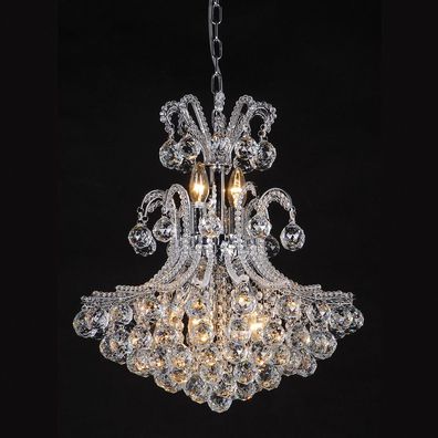 Clayre & Eef Kronleuchter 60-180 x Ø50 cm Transparant Eisen