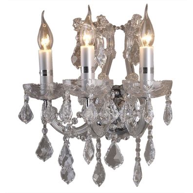 Clayre & Eef Wandleuchte 35x21x40 cm Transparant Eisen