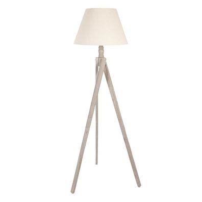 Clayre & Eef Stehlampe 45x45x152 cm Beige Holz