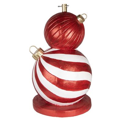 Clayre & Eef Weihnachtsbaumständer Ø 55x84 cm Rot Weiß Keramikmaterial