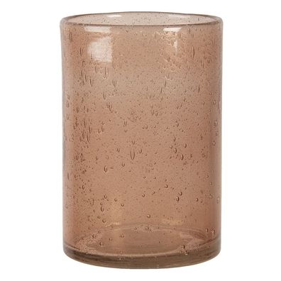 Clayre & Eef Teelichthalter Ø 10x15 cm Rosa Glas (Gr. Ø 10x15 cm)