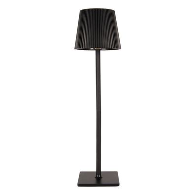 Clayre & Eef Tischlampe Ø 12x41 cm Schwarz Metall