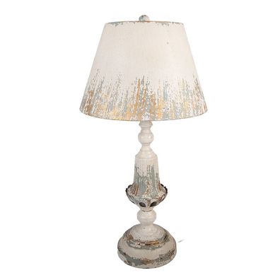 Clayre & Eef Tischlampe Ø 36x70 cm Beige Metall