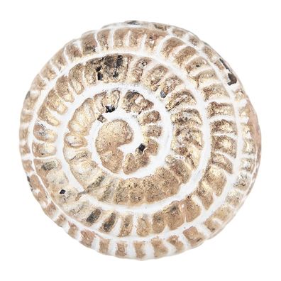 Clayre & Eef Türknauf Ø 4 cm Braun Beige Metall (Gr. Ø 4x4 cm / S3 cm)