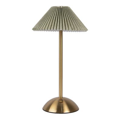 Clayre & Eef Tischlampe Ø 16x30 cm Grün Metall