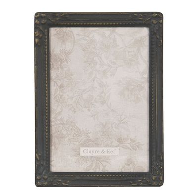 Clayre & Eef Bilderrahmen 13x18 cm Schwarz Eisen (Gr. 14x2x19 cm / 13x18 cm)